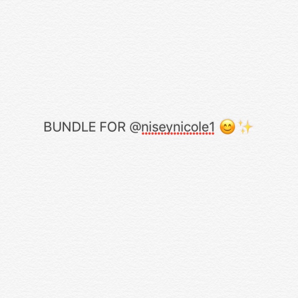 Bundle for @niseynicole✨